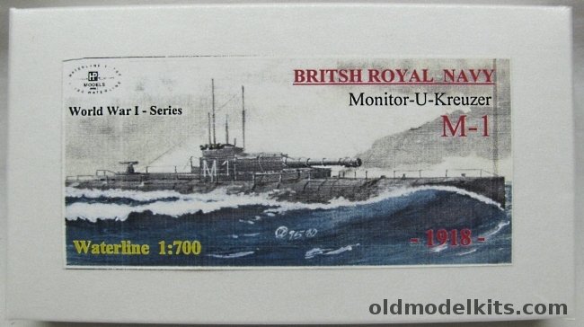 HP Models 1/700 Submarine Cruiser M-1 British Royal Navy, GB006 plastic model kit